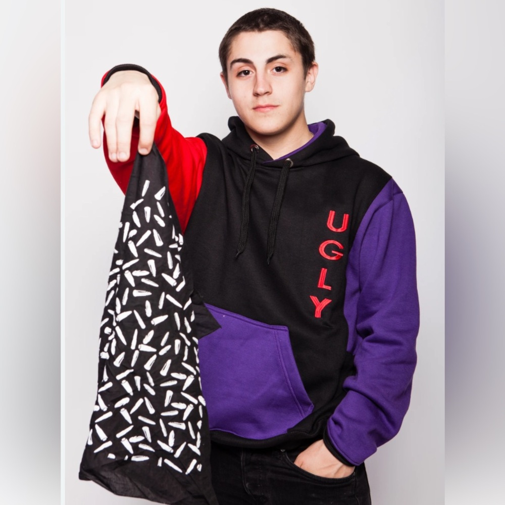 UGLY GANG Limited Edition Color-Block Hoodie Men’s Large